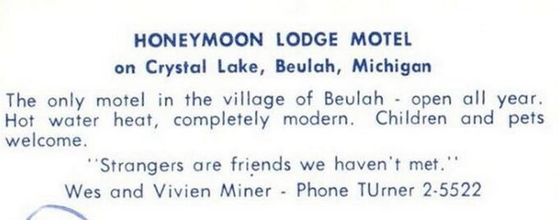 Honeymoon Lodge Motel (Coastal Inn) - Vintage Postcard (newer photo)